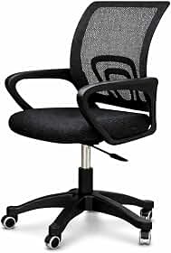 Cadeira De Escritorio Ergonômica Giratoria Diretor Preta Preto Poliéster