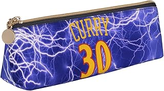 Golden State Basketball Curry Leather Pencil Case Small Leather Pouch | Pencil Bag, Zipper Pencil Pouches Holder Aesthetic Pencil Case For Adults Men Women Coin Purse Money Bag Pen Bag Key Pouch Small Tool Pouch Jewelry