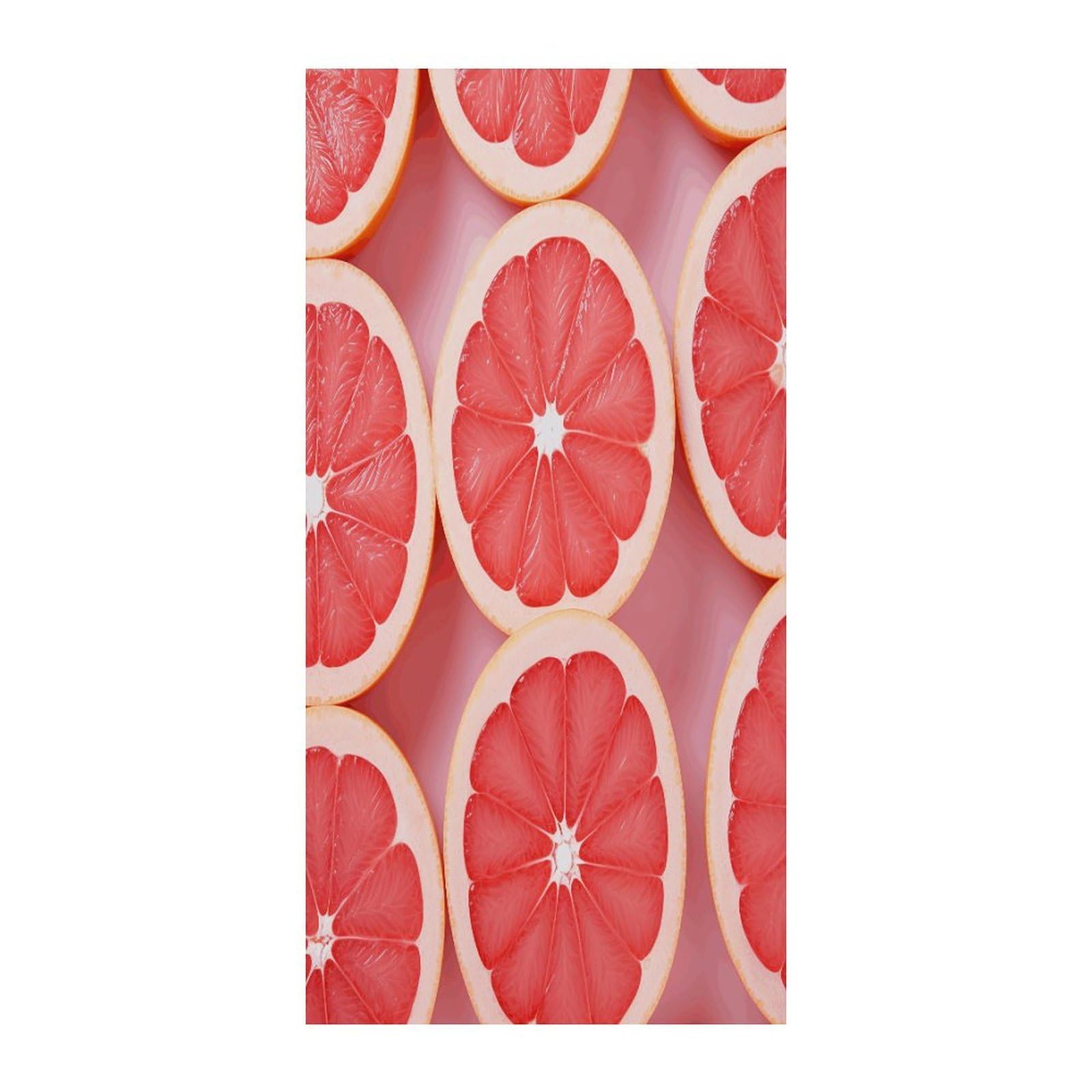 Fekiloot Style Grapefruit Half Slice Door Curtain Room Divider Curtains