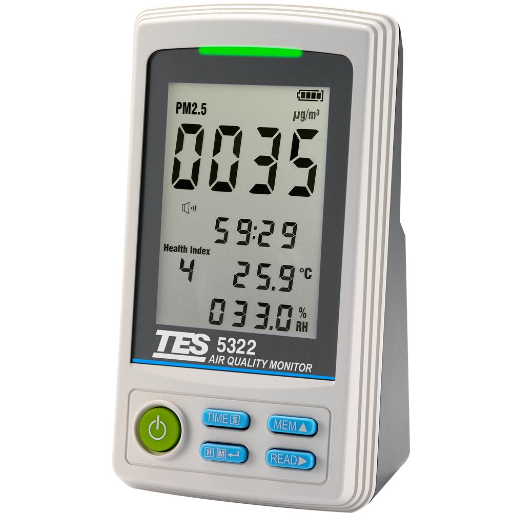 Amazon | TES 5322A PM2.5 空気品質モニター (VOCs - 揮発性有機化合物
