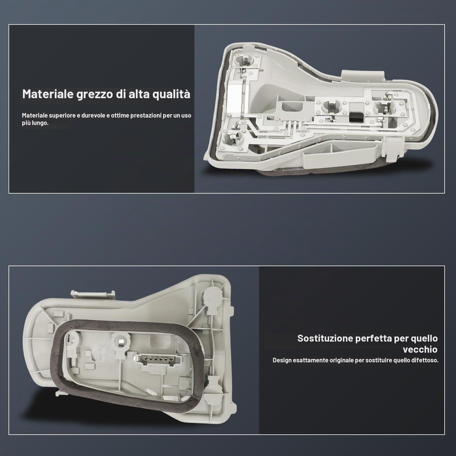 1 paire Portalampada para VW Polo 4(9N3) 2005-2010 Porta Lampada Posteriore Support Lampe pour feu arrière 6Q6945257F 6Q6945258F (Gauche et Droit)