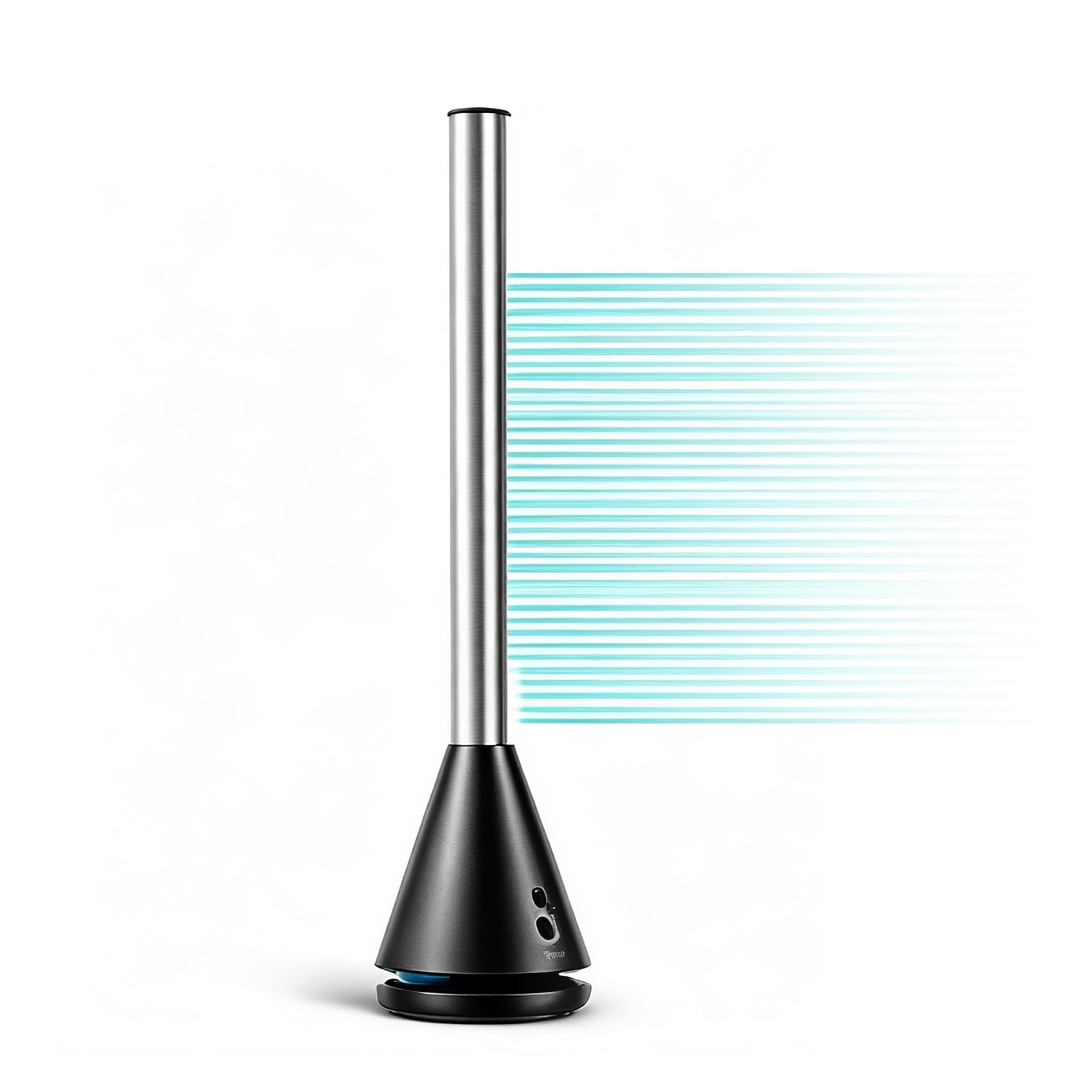 Bladeless Tower Fan with Remote, 80° Oscillating Air Circulator Fan
