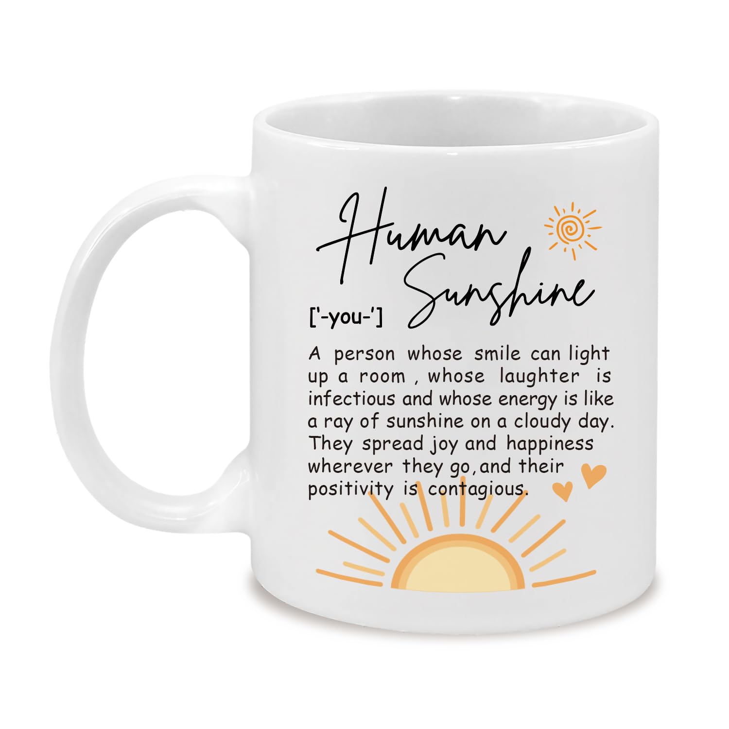 Silkwishes Human Sunshine Mug 11Oz Christmas Gift for Women Thank You Gifts for Women Appreciation Gifts for Teacher