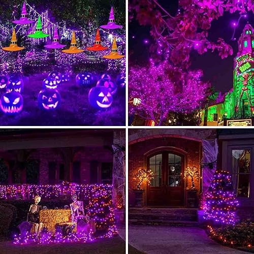 Miniatura 5 de 100 luces LED de energía solar, cadena de hadas de Navidad para jardín al aire libre e interior