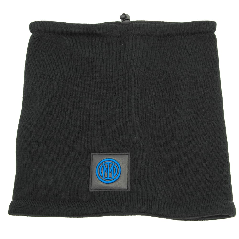 Imma Scaldacollo Inter Lisco Patch Pelle Nero Azzurro TU