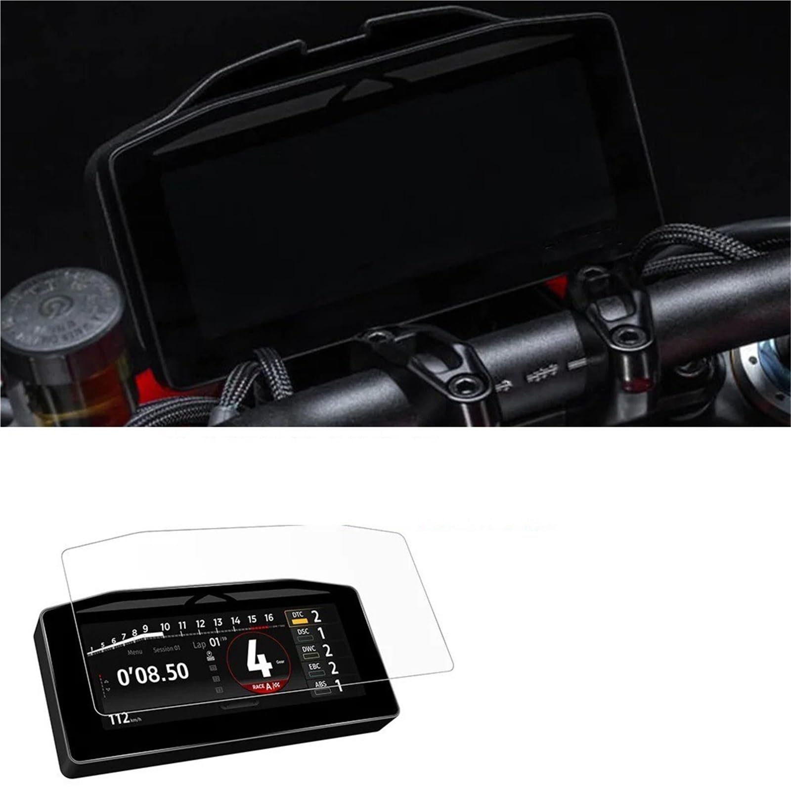 Per DUCATI Per Streetfighter V4 / S 2025 Per Streetfighter V4 V4S Pellicola Protettiva Per Cruscotto Per Strumenti Da Moto Moto Cruscotto Protezione Schermo(2 SET)