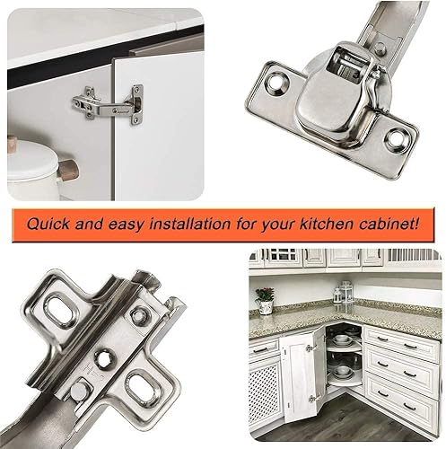 Miniatura 7 de Probrico Bisagras de 135165 Grados para esquina de gabinete de cocinaplegablepuerta plegable para combinación con tornillos, CECOMINOD044685