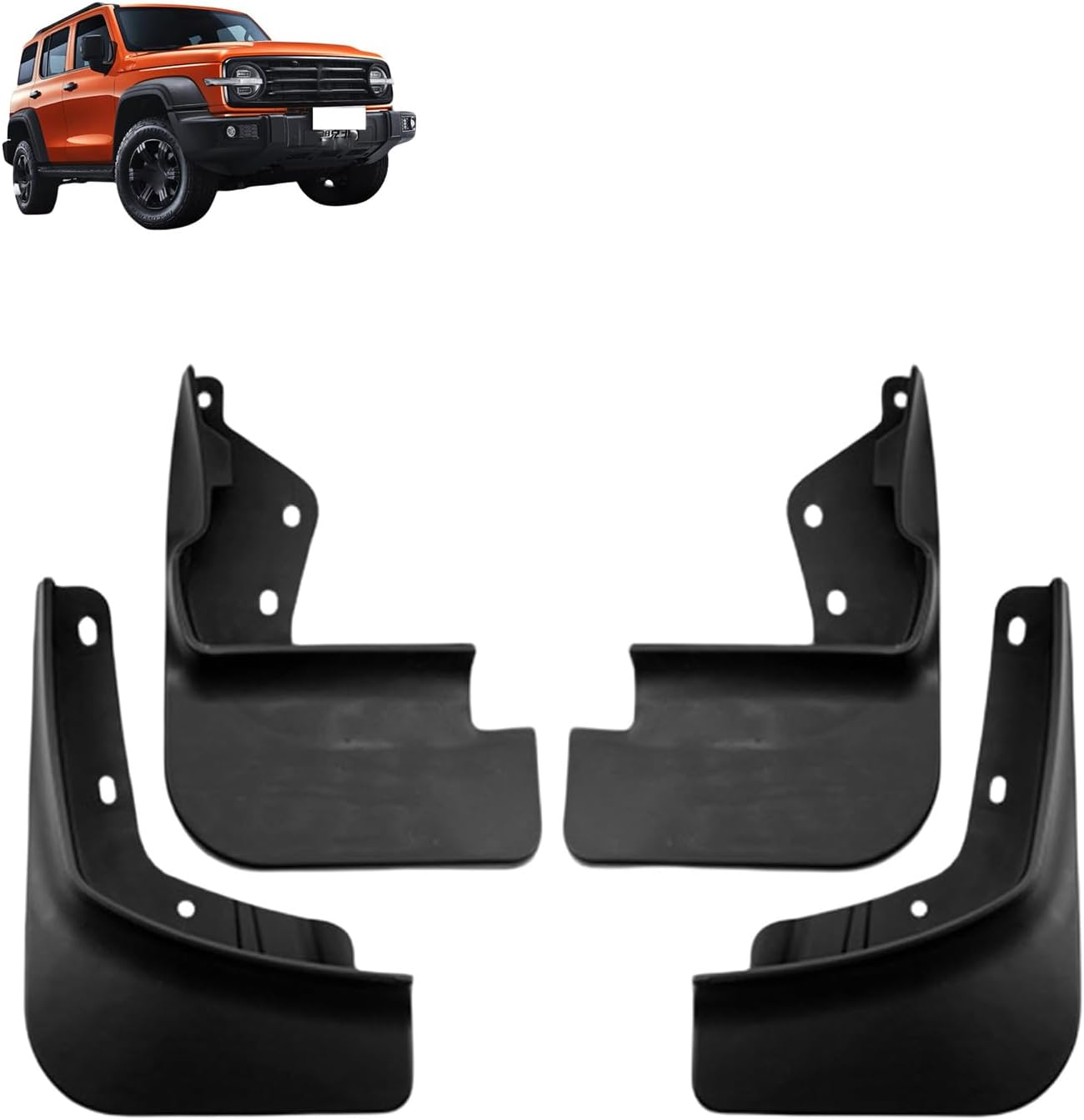 Car Mud Splash for Great Wall Tank 300 2021-2023, Mudflaps Accessories Car Mudguard Fender Mud Flaps Splash Guards Fender Mudguard