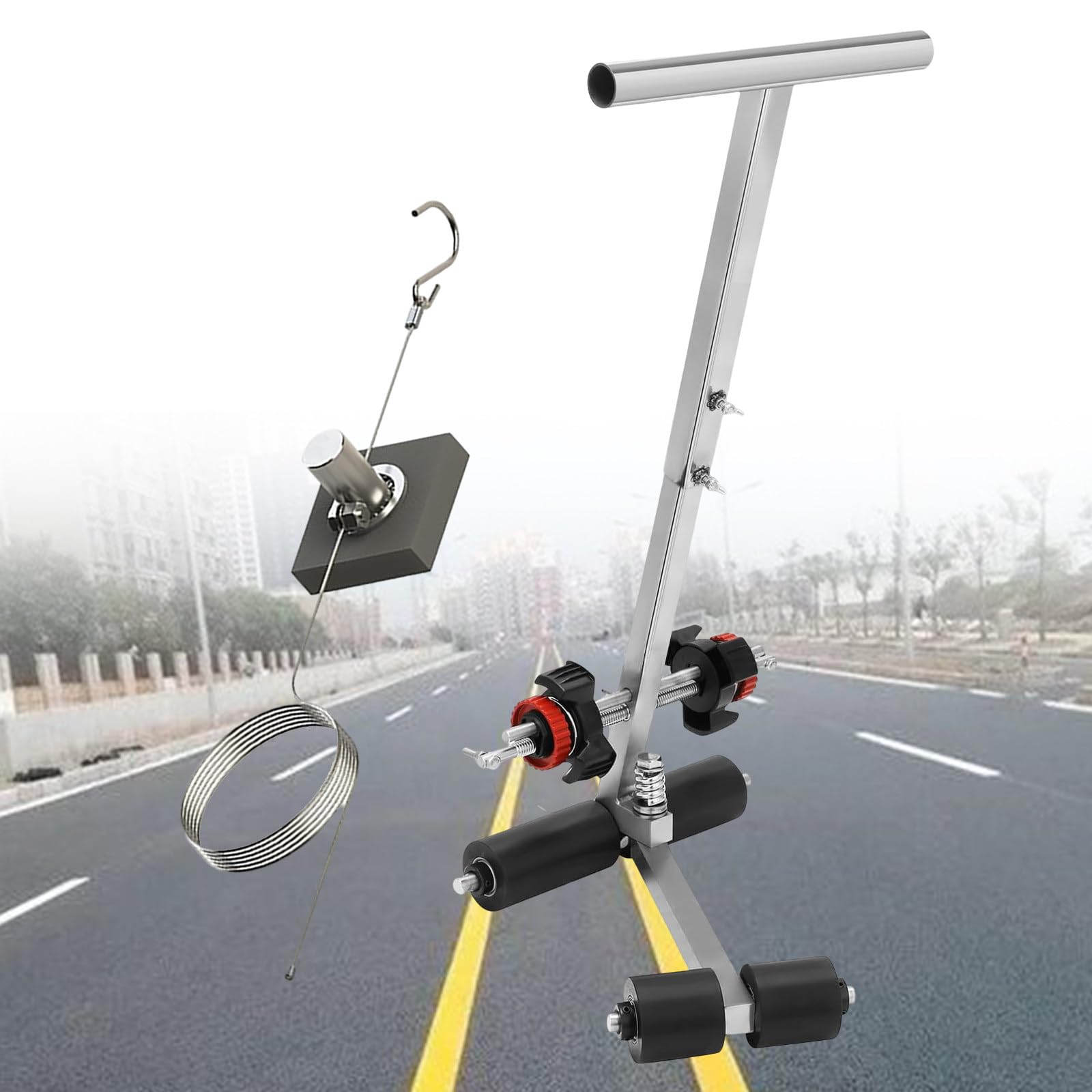 asdchZen Striping Line Marking Machine, Marking Equipment Tape Pasting Machine For Basketball Courts, Road Warning And Parking Space,55-80Cm,