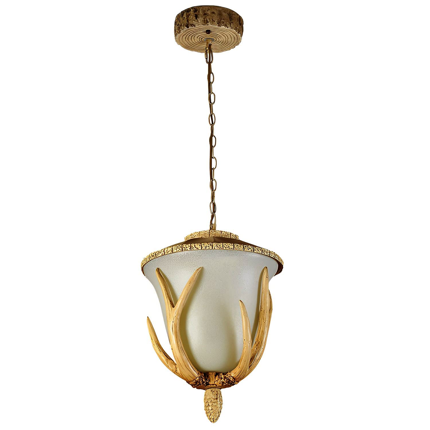 Wisząca lampa wisząca z poroża w kształcie płatka śniegu, żyrandol w stylu rustykalnym z żywicy, sztuczny róg jelenia, do jadalni, kuchni, wyspy, przedpokoju, sufitu