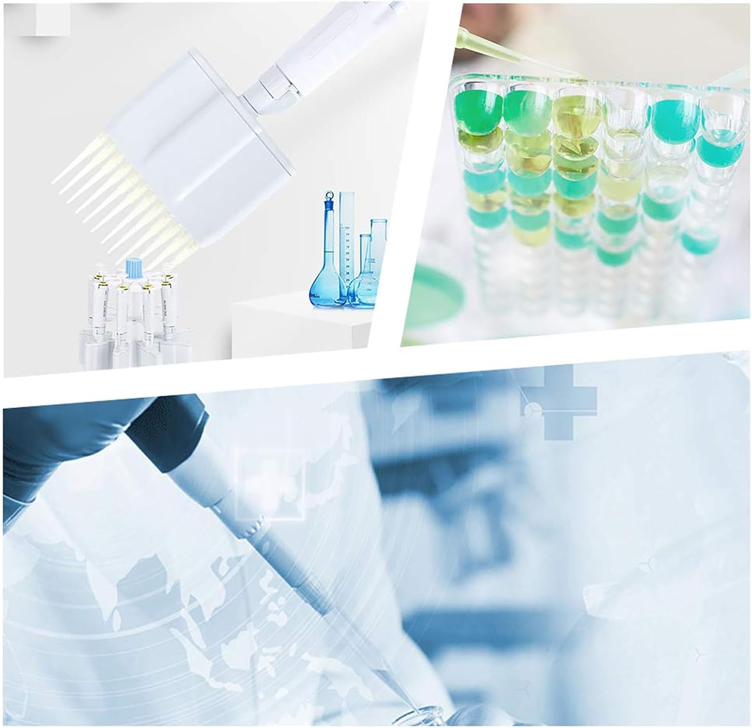 Puntali per Pipette (10ul-10ml), Puntali per Pipette per Liquidi Laatory Uiversal (100-1000 Pezzi), Trasparet, 1ml(500pieces)