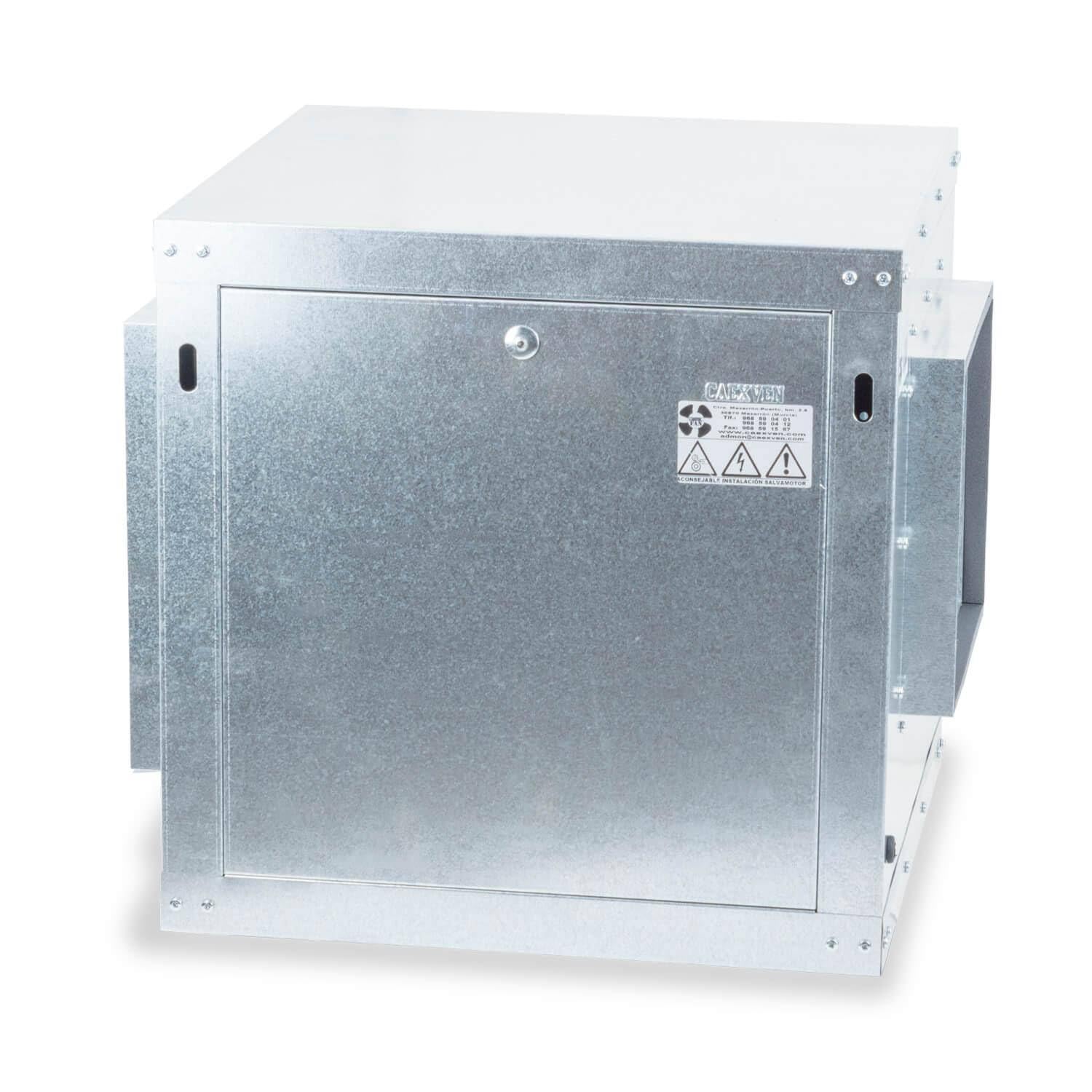 Caja de Ventilación con Turbina Extractora Ventilador Centrifugo de Doble Aspiracion - 9/9 / 1/5 CV - 850 rpm - 230V / Horizontal