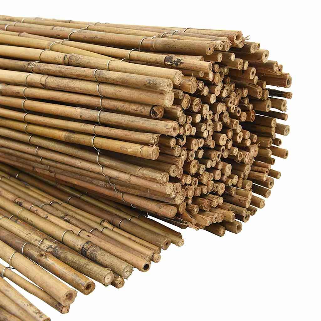 Ogrodzenie bambusowe, naturalne, 500 x 180 cm, bambusowe, ochrona przed wzrokiem, płot ogrodowy, rolowany, odporny na warunki atmosferyczne, rustykalne ogrodzenie na taras i działkę, ochrona