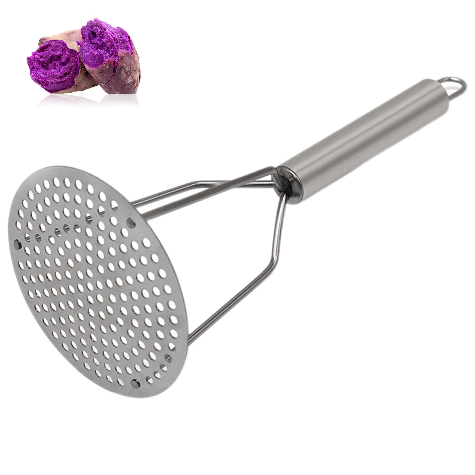 Outils de cuisine pour la cuisson - Presse-purée professionnel - Ustensile de cuisine - Presse-purée robuste - Pour pommes de terre, légumes,