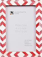 Vista 17 de Marco de fotos chic madreperla hecho a mano vintage 4x6 gris