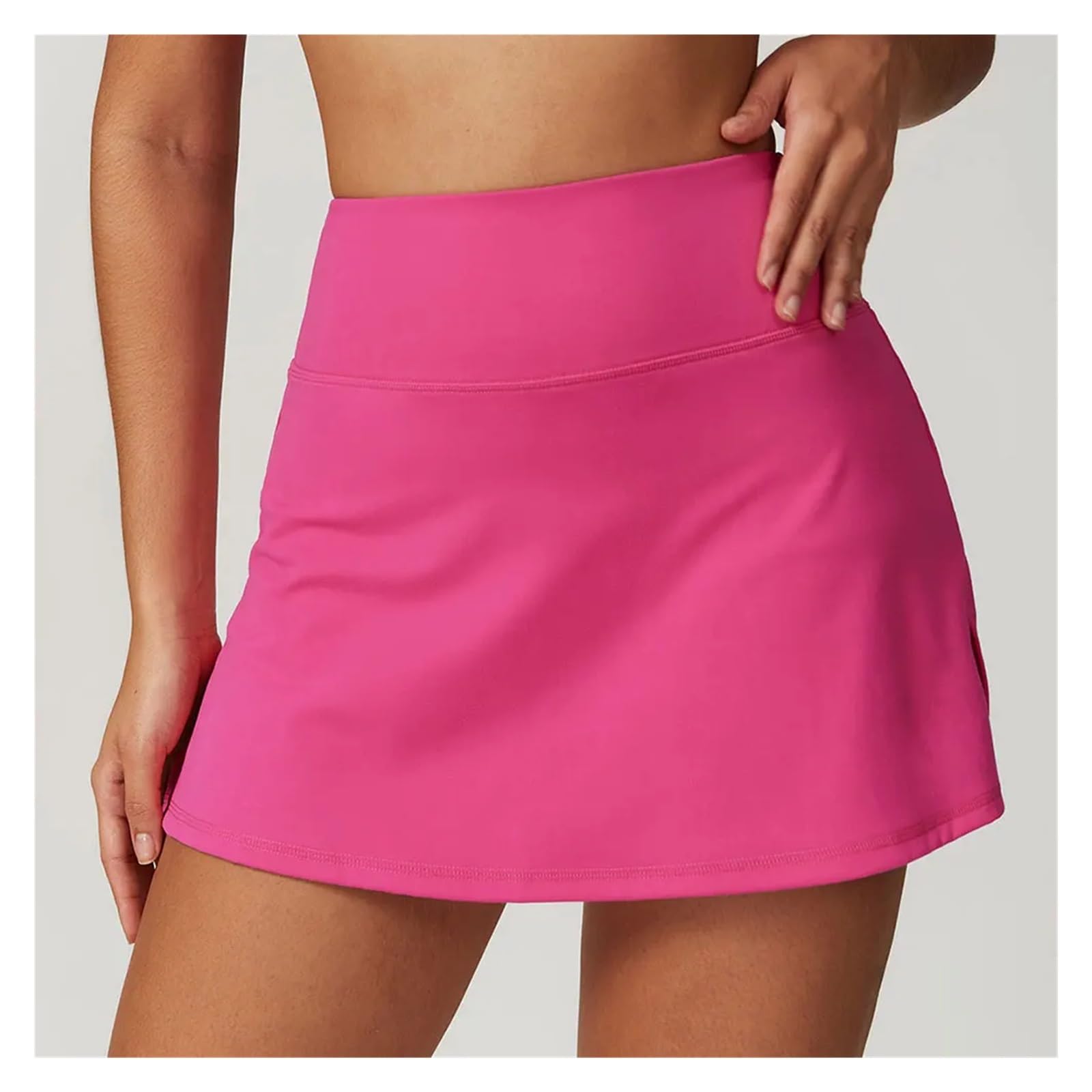 Yoga Pantaloncini Gonne da tennis estive da donna, pantaloncini da golf, pantaloni sportivi da fitness, pantaloncini da yoga a vita alta, pantaloncini da corsa, abbigliamento da palestra(Black,S)