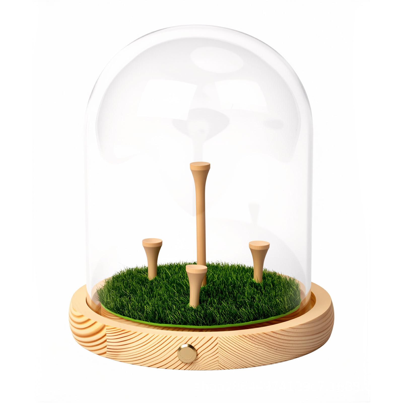 Large Size Golf Ball Presentation Case Featuring 360 Degree Clear View Design Golf Club Display Accessory
