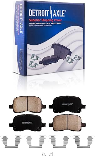Miniatura 4 de Detroit Axle - Kit de freno delantero para Chevrolet Prizm Toyota Corolla 98-02 Rotores de frenos de disco 1998 1999 2000 2001 2002 Reemplazo de