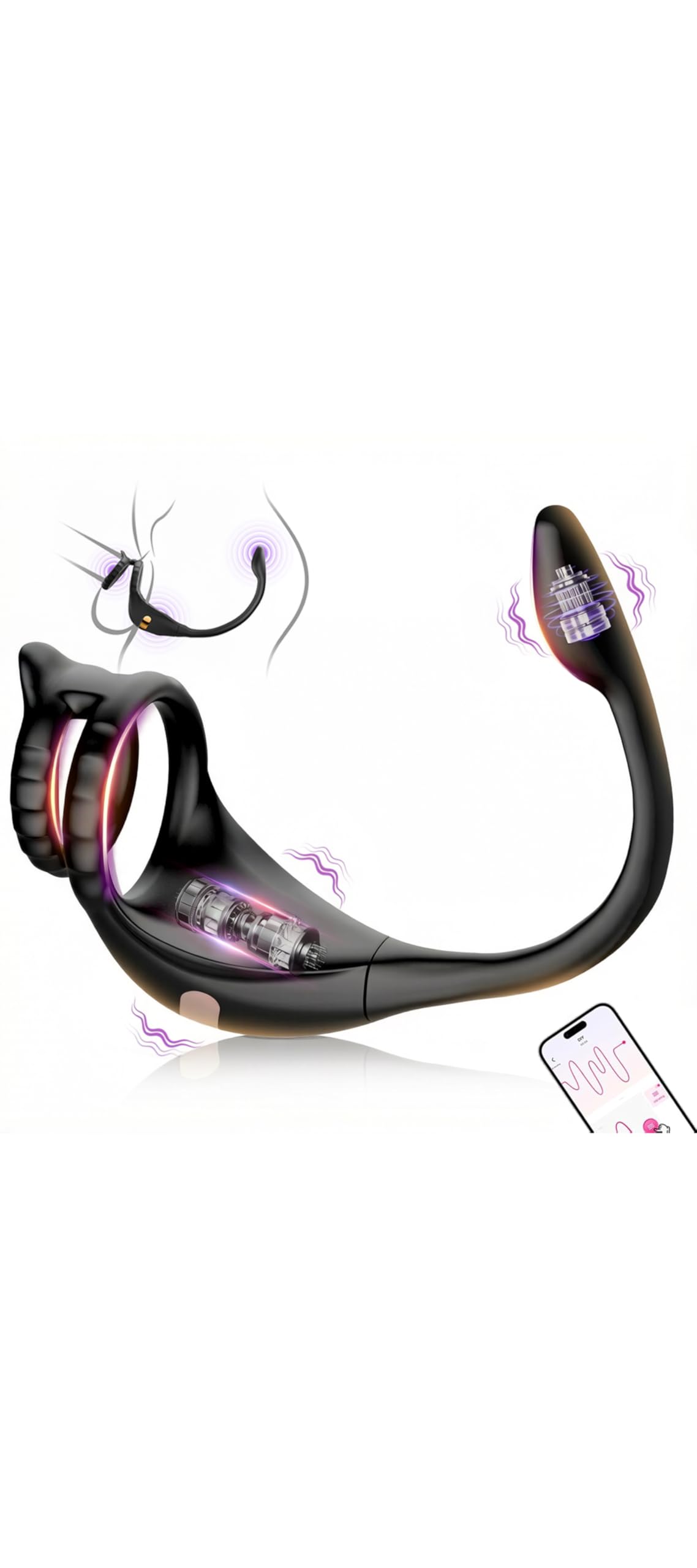 Prostata Stimulation Männer mit Anfänger, Analvibratoren für Mann mit Penisring Sex Spielzeug für die Männer Paare, Analplug# für Männer Vibratorensets mit 9 Vibration, Anal Dildo Anal Plug Sex Toys