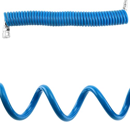 Miniatura 4 de QWORK Kit de pistola de soplado de aire, 2 juegos de limpiador de polvo resistente con bobina de 16 pies (16.4 ft) de largo, pistola de soplado de