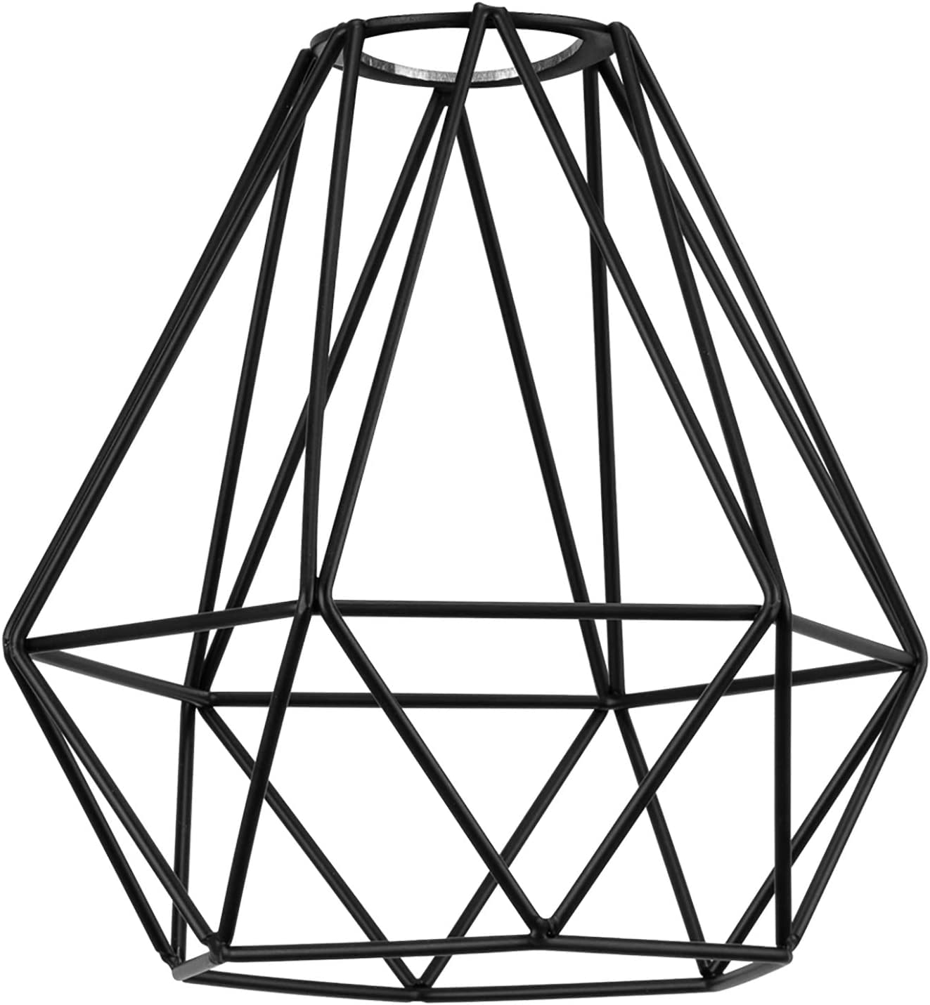 Improvhome Lighting Metal Cage Lampshade for Pendant Light Cord Kit Vintage Lamp Holders Hanging Lighting Cord Fixture Farmhouse Bedroom Dining Room Decoration (1 Pack)-image-31