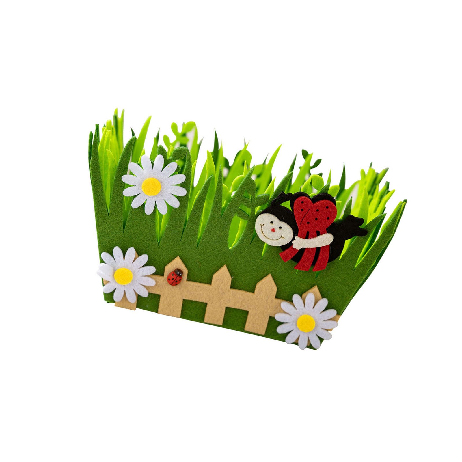 Kalttoy Handcrafted Green Rabbits Basket Festival Home Decors for Easters Essential Decors Safe for Children and Families Green Rabbits Decoration