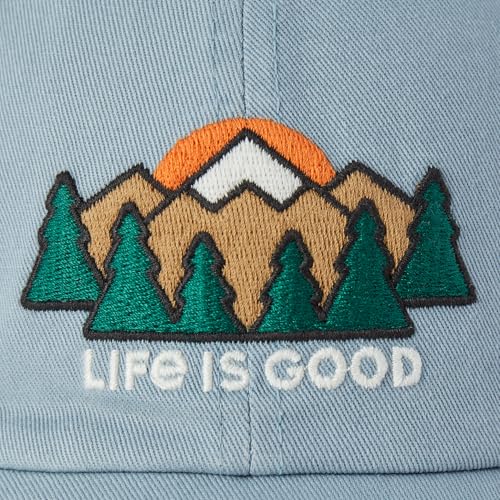 Image of Life is Good Adult Chill Baseball Cap, Low-Profile Adjustable Snap Back, Embroidered Hat for Men and Women