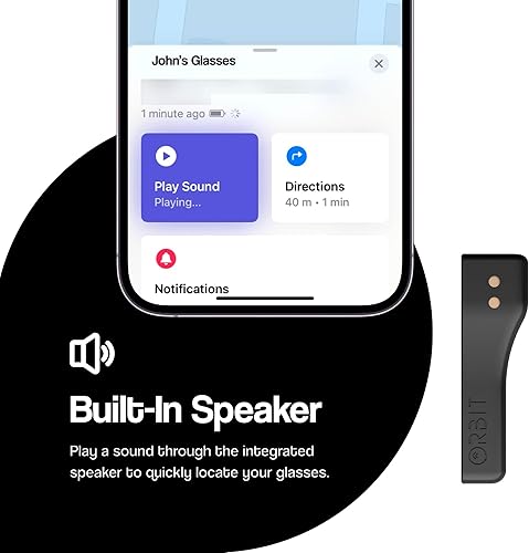 Miniatura 5 de ORBIT x Gafas - Encuentra tus gafas y Apple Find My (solo iOS), Rastreador de gafas - No compatible con Android