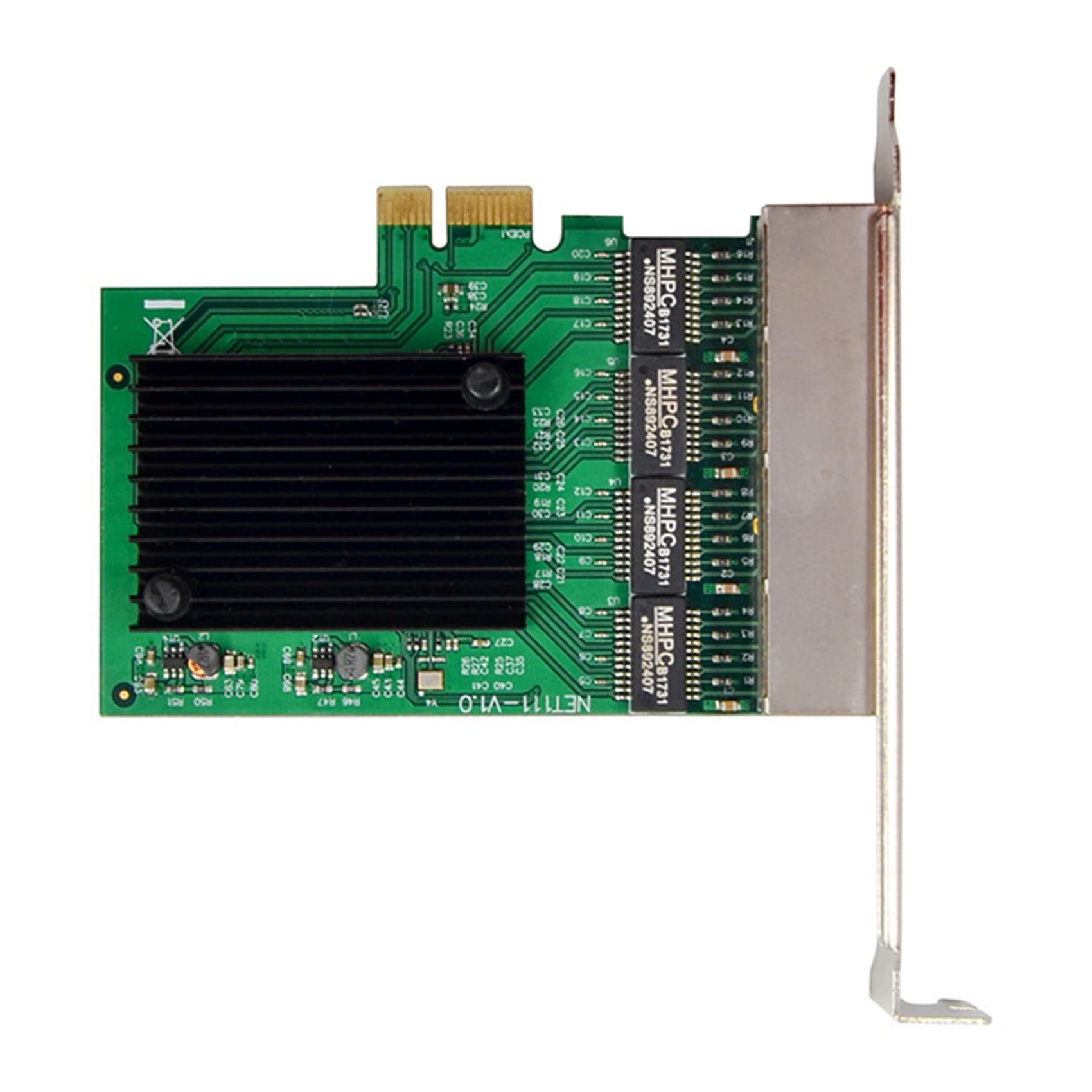 Scheda di rete Gigabit Pci-E X1 Scheda di rete Ethernet Pci- 4 porte Scheda LAN Ethernet Rtl8111F