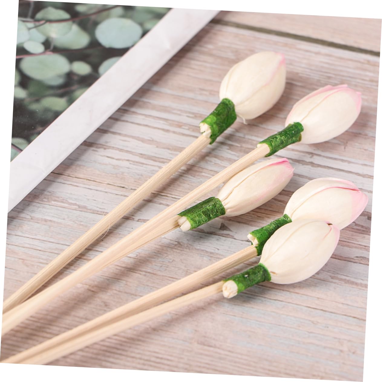 HOLIDYOYO Essential Oil Scent Diffuser Sticks 10pcs Rattan Flower Sticks Aroma Diffuser for Living Room Kitchen