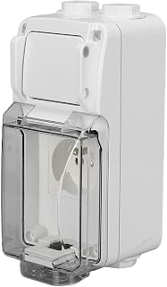 Soquetes à prova d'água, ABS Shell Resistente ao impacto com chave de alternância Soquete IP66 Proteção para ambientes internos e externos