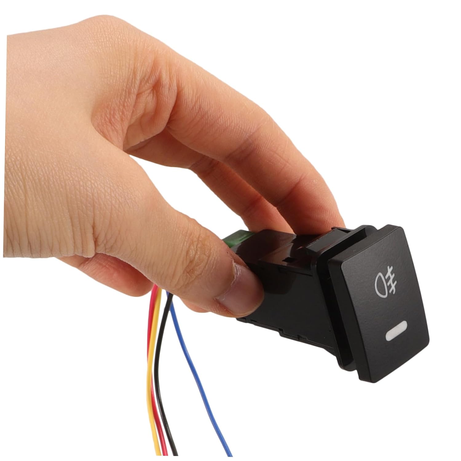 Car Push Button Fog Light Switch Simple Design Weatherproof Suitable for Vehicles Space-Saving