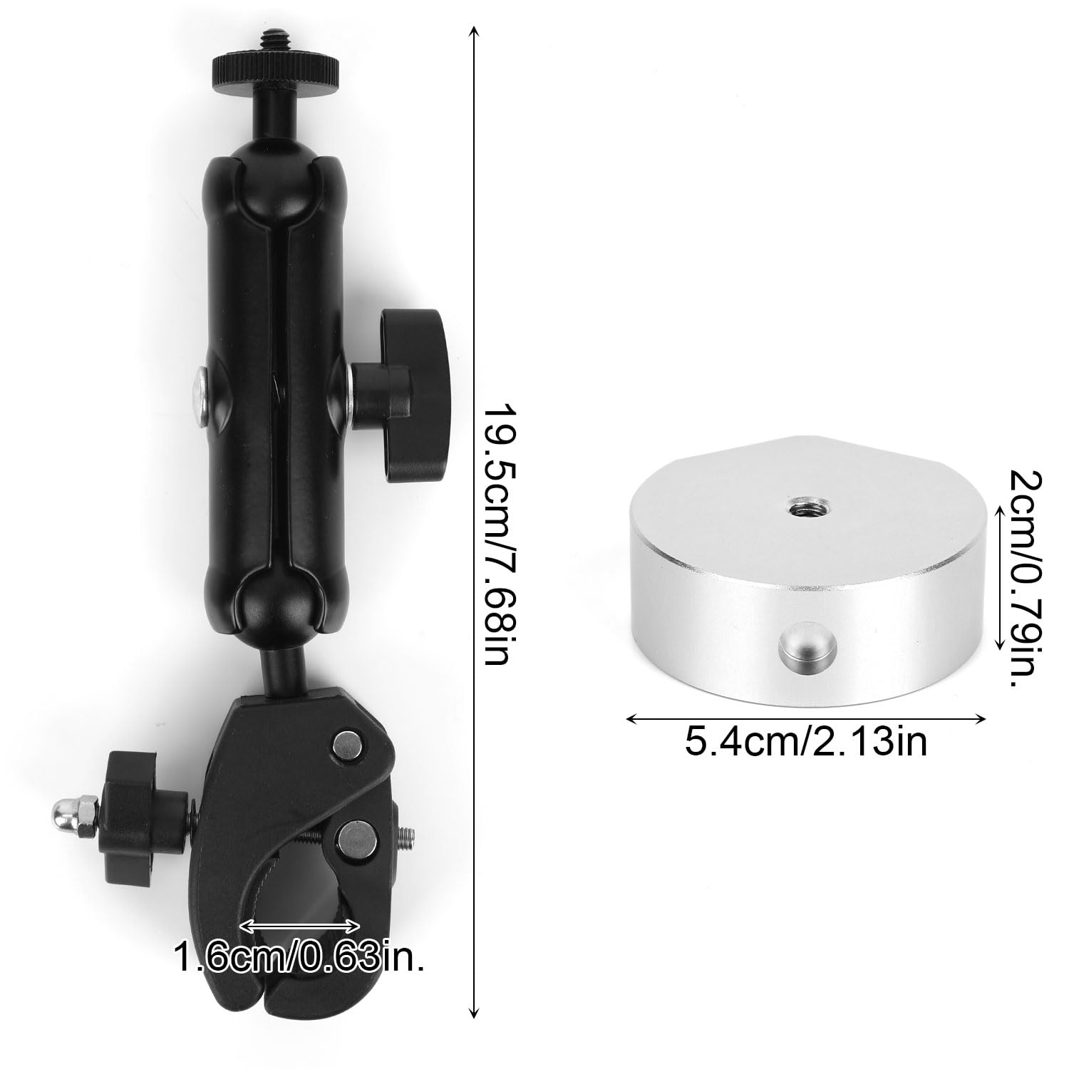 Support de Fixation Compatible avec Starlink Mini 2024, Alliage d'Aluminium Rotatif à 360 Degrés Montage sur Tube avec Adaptateurs pour Camping-Car Barres Toit Balcon Bateau
