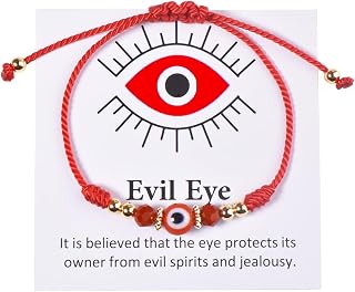 Evil Eye Bracelet for Women Evil Eye Charm Bracelet Red String Amulet Bracelet Protection Bracelet Lucky Bracelet Adjustable String Bracelet Jewelry Gift