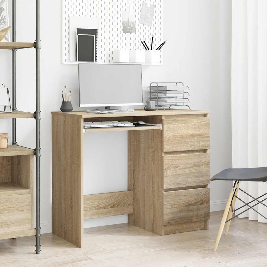Schreibtisch Sonoma-Eiche 90 x 45 x 76 cm Spanplatte