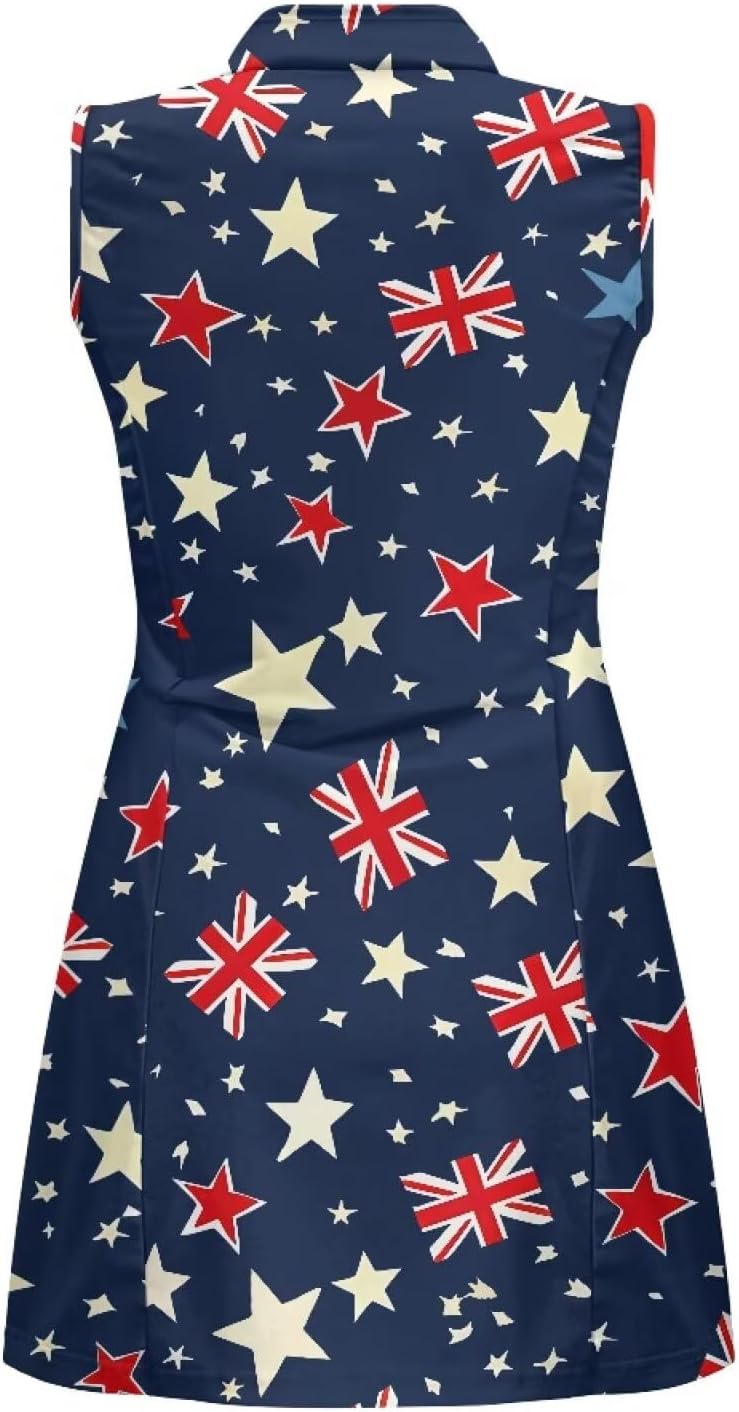 Women's Golf Sleeveless Dresses, Golf Dresses for Women Tennis Dress for Women Workout Athletic Dress Golfs Apparel