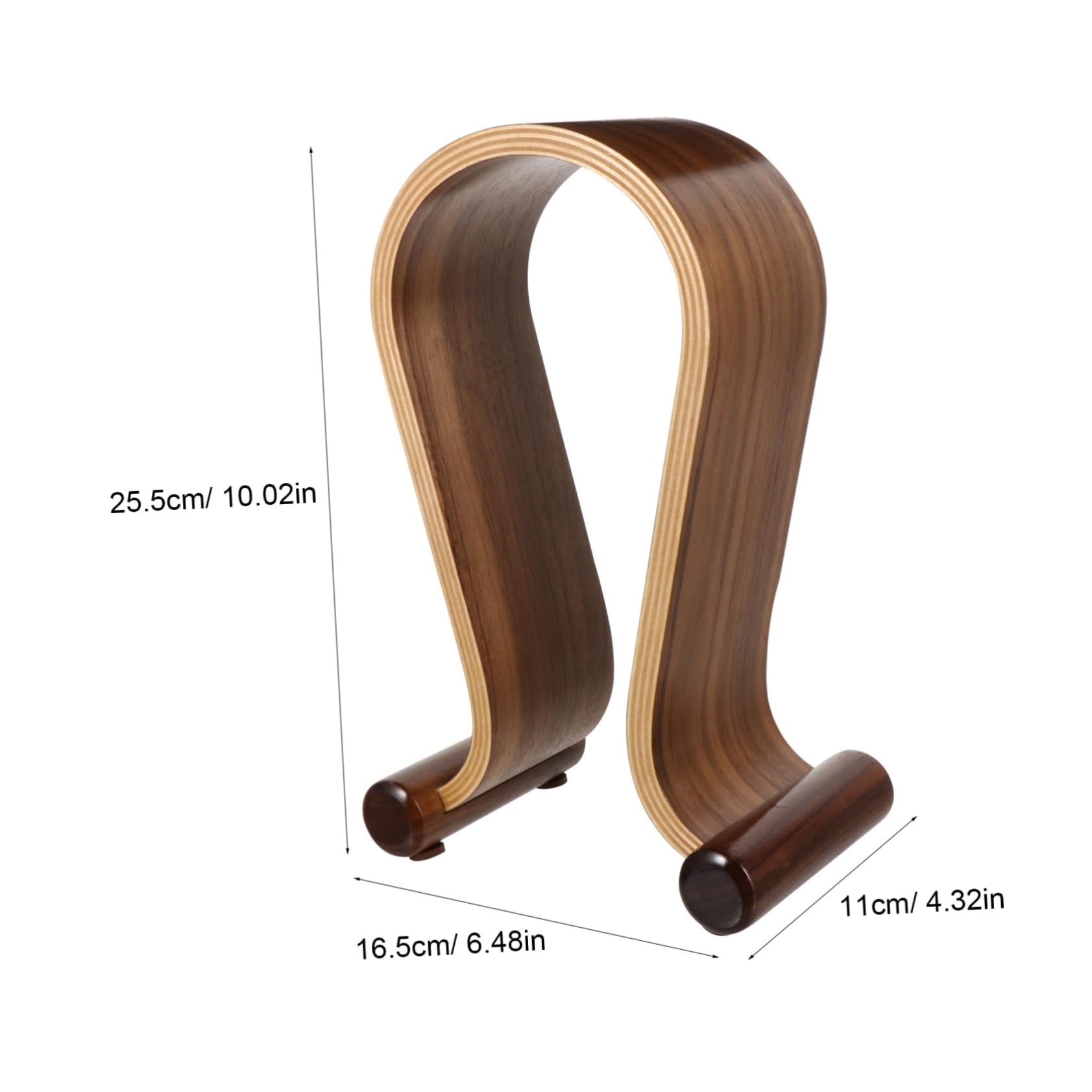 Cabilock Soporte para Auriculares de Madera de Nogal y Estable Exhibidor para Gaming y Uso Diario