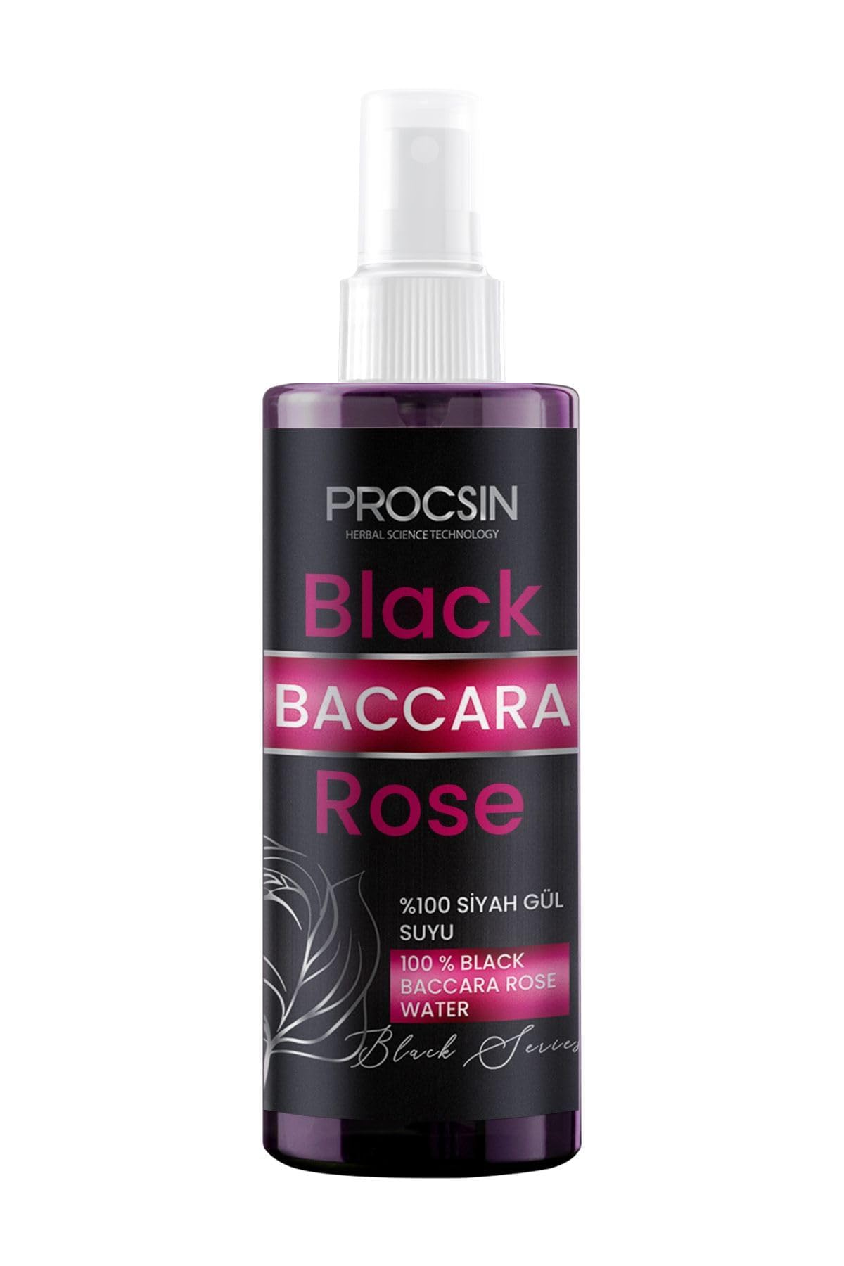 Procsin Black Baccara%100 Siyah Gül Suyu 200 Ml
