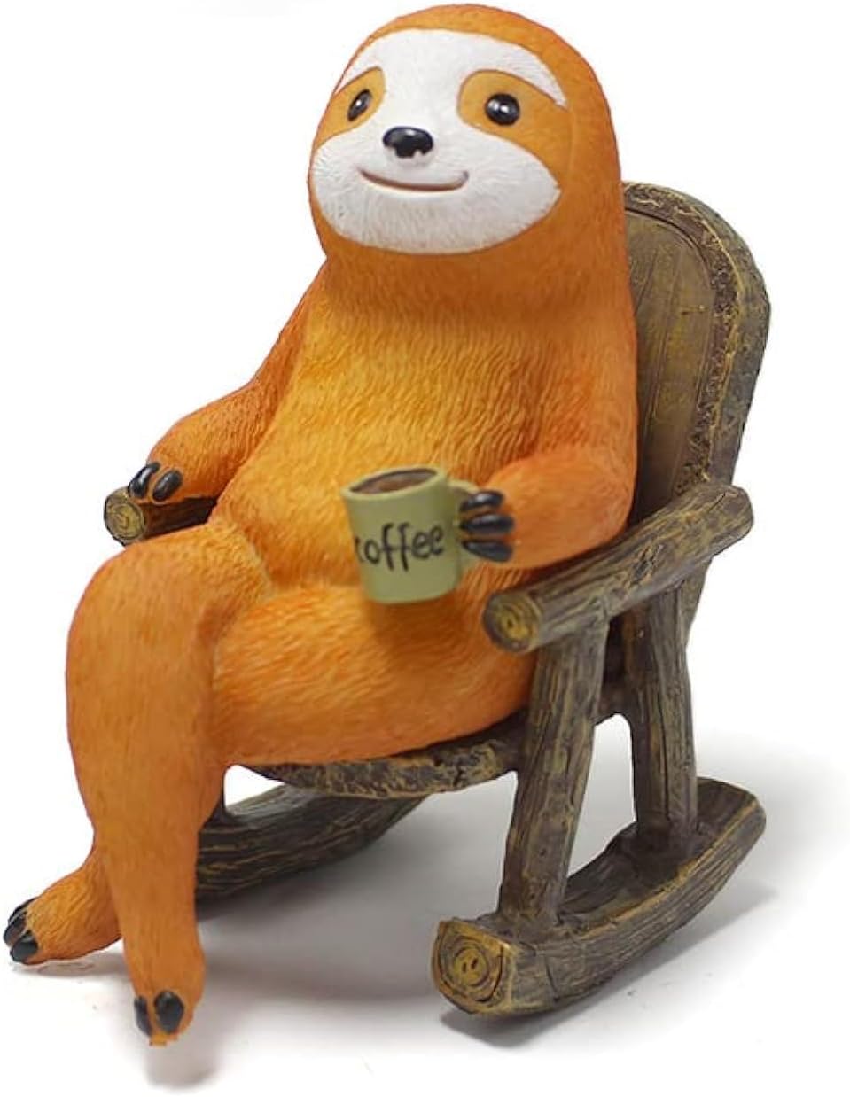 Amazon.com: HYFAN Sloth Statue Small Resin Figurine Cute Wild Animal ...