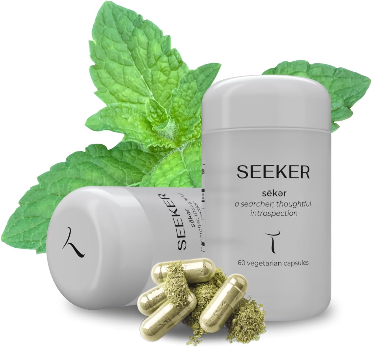 Setas Seeker Ceremony Quality Botanical Supplement Organic Motherwort, Gotu Kola, & Holy Basil to Support Deep Introspective Reflection & Self-Exploration, Vegan & Non-GMO, 60-Day Supply