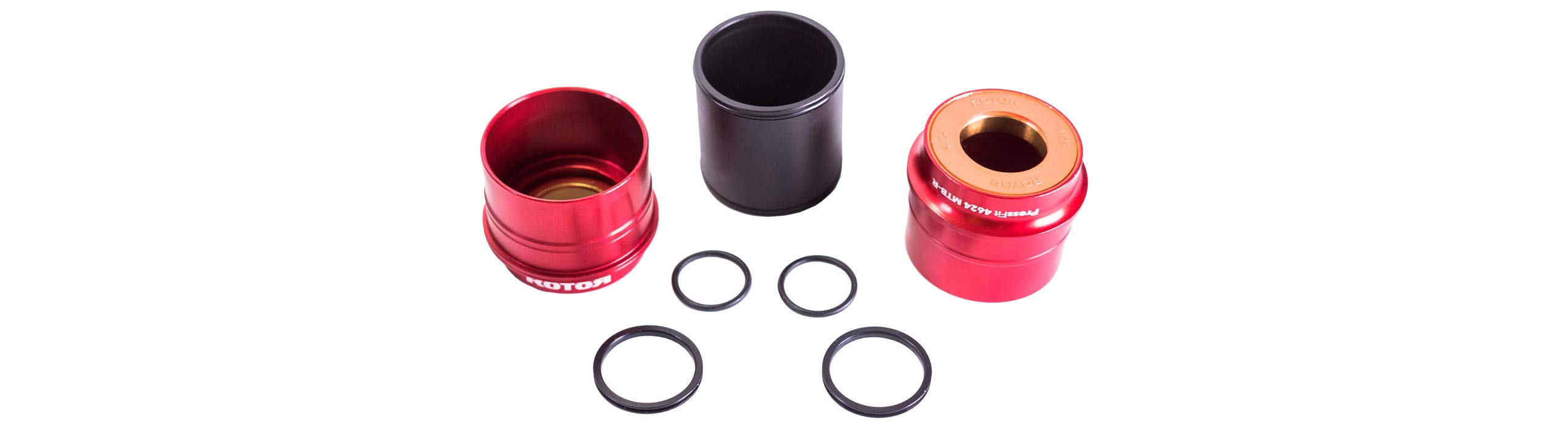 Rotor - Boîtier De Pédalier Press Fit PF4624 En Acier Noir Pour VTT (standard PressFit30, 24mm)