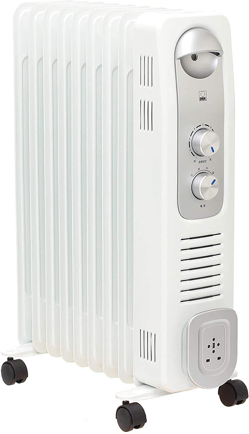 Amazon.co.jp: DBK Oil Heater, 22.8 sq ft (7 sq m), DRC1009WS