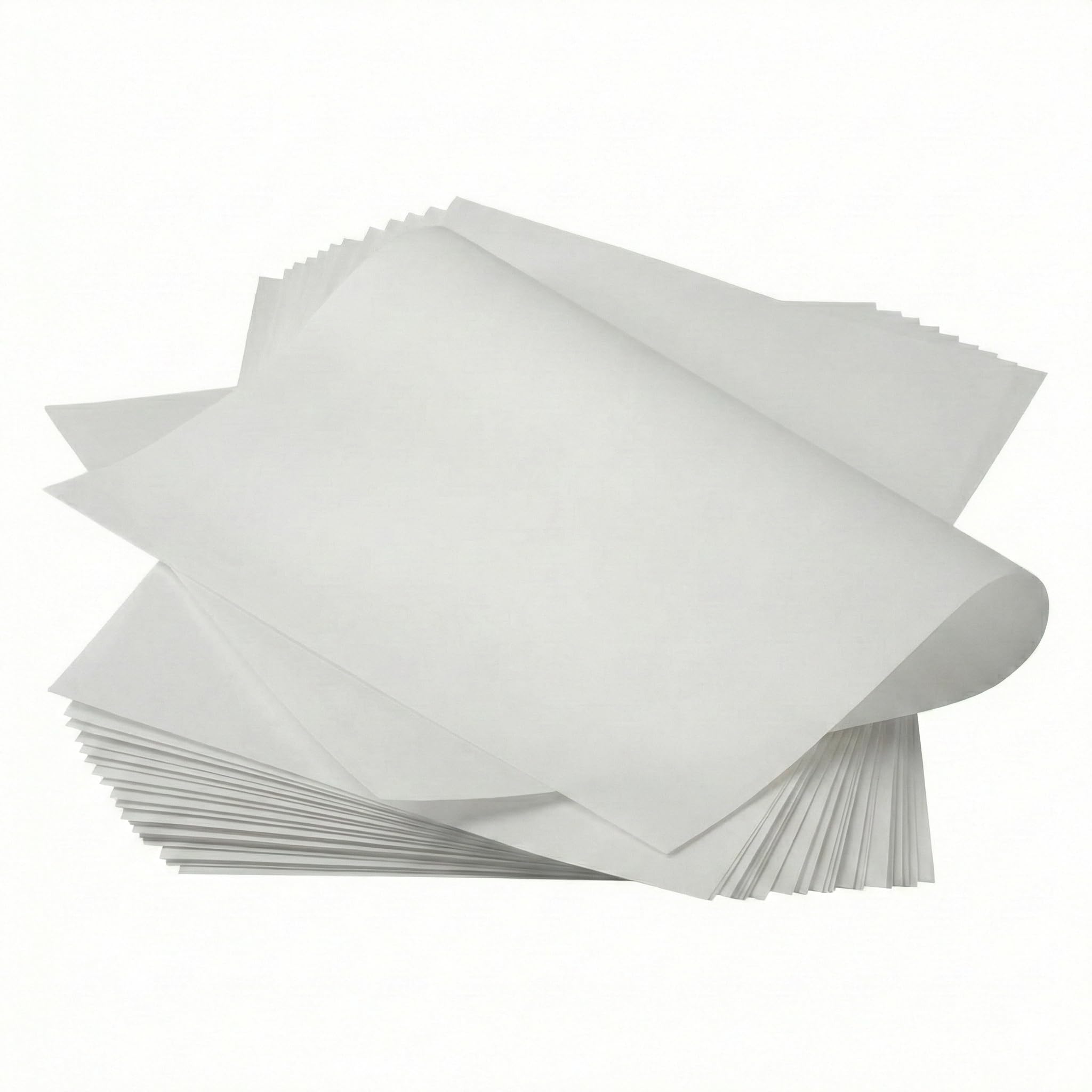 Papier Ingraissable Alimentaire Blanc 31x31 cm – Lot de 1000 Feuilles (40g/m²) – Papier Emballage pour Sandwich, Burger, Kebab, Tacos & Wraps – Résistant aux Graisses