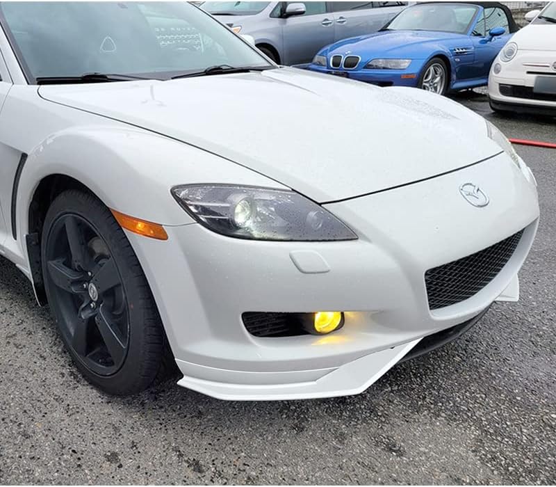 Miniatura 7 de Kit de 3 labio de parachoques delantero compatible con Mazda RX8 RX-8 2004-2008, alerón de protección divisor estilo MS, difusor de aire y barbilla