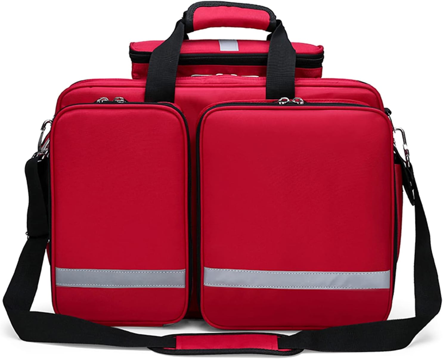 First Aid Backpack Bag Empty Emergency Responder Trauma, Professional Large, for, Ideal for EMT, EMS, Paramedics(Red)