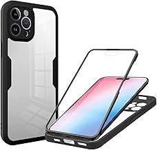 ILING Trasparente Cover per Vivo X300 5G, 360°Complète Protection Antiurto Custodia con Protezione Schermo Integrata, Ultra Sottile Hard PC Silicone TPU Bumper Caso (Nero)