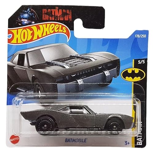 Hot Wheels - Batmobile - Batman 5/5 - HCT65 - Short Card - DC - Dark Grey - Mattel 2022