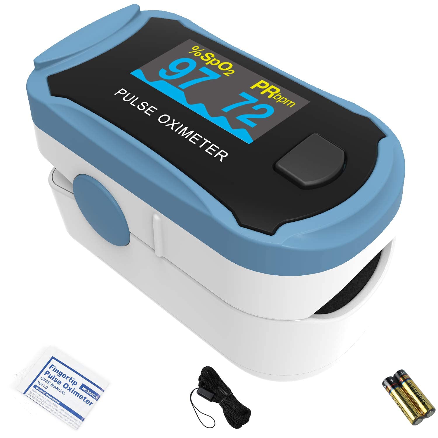 ChoiceMMed FingerTip Pulse Oximeter (MD300C29) OxyWatch Portable