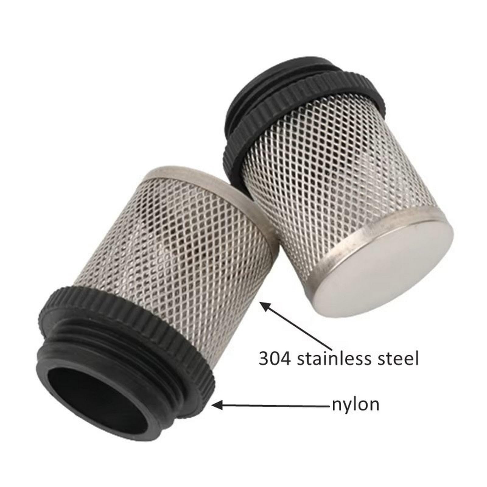 Filtro dell'acqua in acciaio inox 304 per irrigazione da giardino e pompe per acquario, design filettatura maschio, 10 pezzi, ideale per una filtrazione dell'acqua affidabile