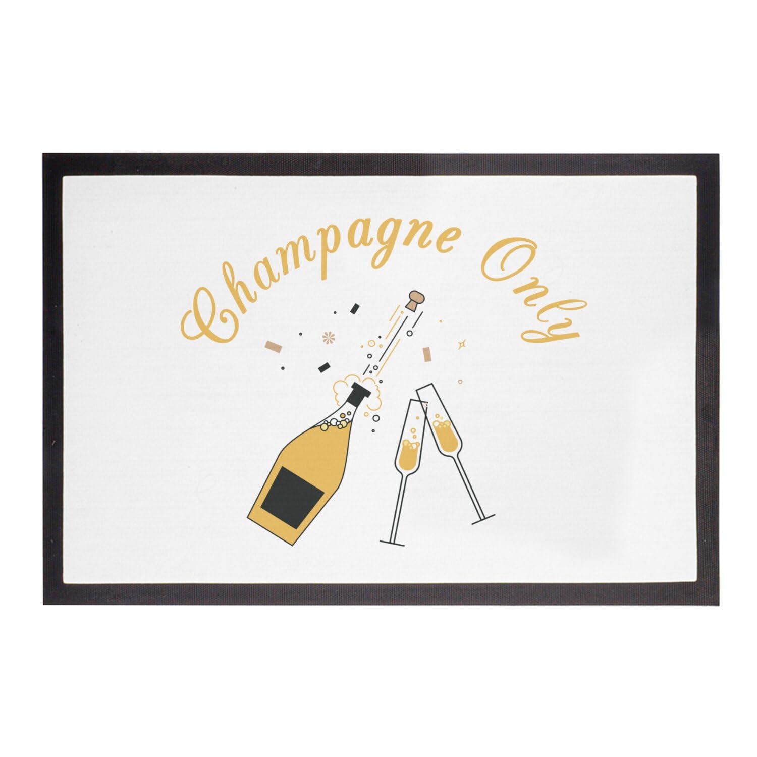 Paillasson Blanc original Champagne Only le cadeau de crémaillère idéal